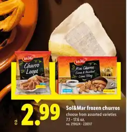 Lidl Sol&Mar frozen churros offer