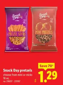 Lidl Snack Day pretzels offer