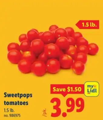 Lidl Sweetpops tomatoes offer