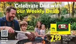 Lidl Butcher's Specialty fresh grass-fed ribeye steak offer