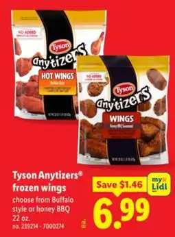 Lidl Tyson Anytizers frozen wings offer