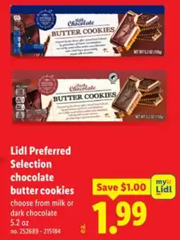 Lidl Lidl Preferred Selection chocolate butter cookies offer