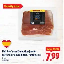 Lidl Lidl Preferred Selection jamΓ³n serrano dry cured ham, family size offer