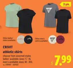 Lidl CRIVIT athletic shirts offer