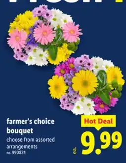 Lidl farmer's choice bouquet offer