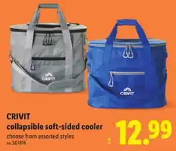 Lidl CRIVIT collapsible soft-sided cooler offer