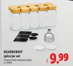 Lidl SILVERCREST spice jar set offer