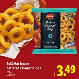 Lidl Sol&Mar frozen battered calamari rings offer