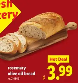 Lidl rosemary olive oil bread offer