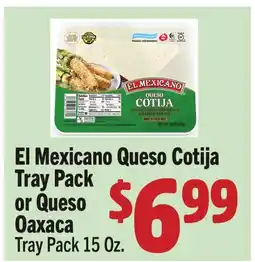 Vallarta Supermarkets El Mexicano Queso Cotija Tray Pack or Queso Oaxaca offer