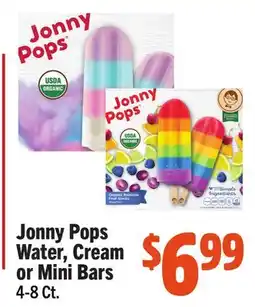 Vallarta Supermarkets Jonny Pops Water, Cream or Mini Bars offer
