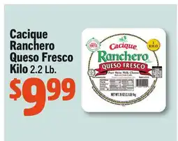 Vallarta Supermarkets Cacique Ranchero Queso Fresco offer
