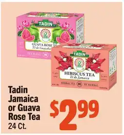 Vallarta Supermarkets Tadin Jamaica or Guava Rose Tea offer