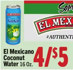 Vallarta Supermarkets El Mexicano Coconut Water offer