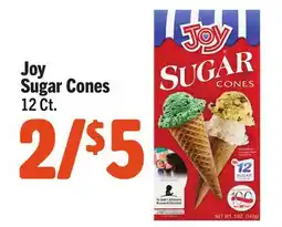 Vallarta Supermarkets Joy Sugar Cones offer