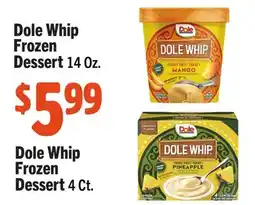 Vallarta Supermarkets Dole Whip Frozen Dessert offer