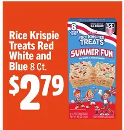 Vallarta Supermarkets Rice Krispie Treats Red White and Blue 8 Ct offer