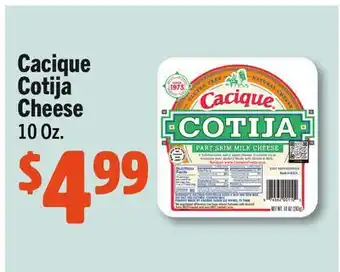 Vallarta Supermarkets Cacique Cotija Cheese offer