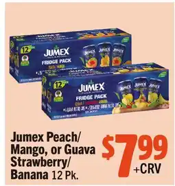 Vallarta Supermarkets Jumex Peach/ Mango, or Guava Strawberry/ Banana offer