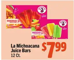 Vallarta Supermarkets La Michoacana Juice Bars offer