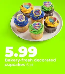 Hy-Vee Bakery-fresh decorated cupcakes offer