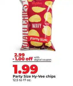 Hy-Vee Party Size Hy-Vee chips offer