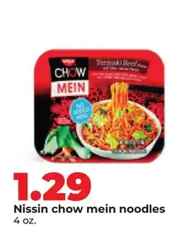 Hy-Vee Nissin chow mein noodles offer