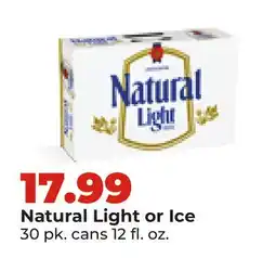 Hy-Vee Natural Light or Ice offer