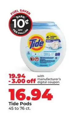 Hy-Vee Tide Pods offer