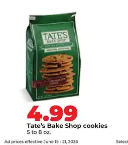 Hy-Vee Tate's Bake Shop cookies offer