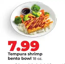 Hy-Vee Tempura shrimp bento bowl offer