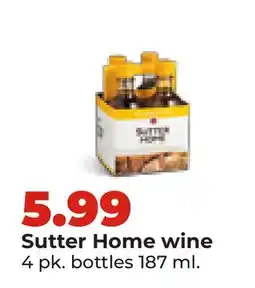 Hy-Vee Sutter Home wine offer