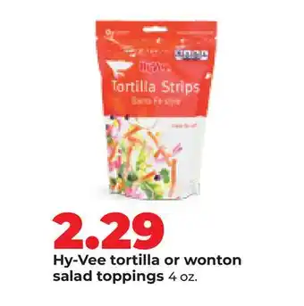 Hy-Vee Hy-Vee tortilla or wonton salad toppings offer