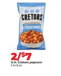 Hy-Vee G.H. Cretors popcorn offer