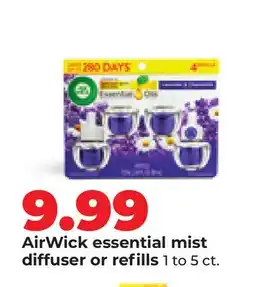 Hy-Vee AirWick essential mist diffuser or refills offer