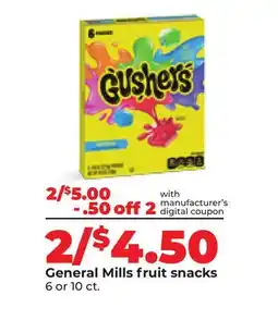 Hy-Vee General Mills fruit snacks offer