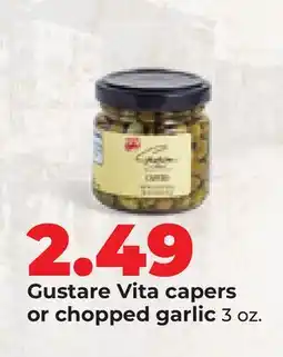 Hy-Vee Gustare Vita capers or chopped garlic offer