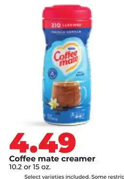 Hy-Vee Coffee mate creamer offer