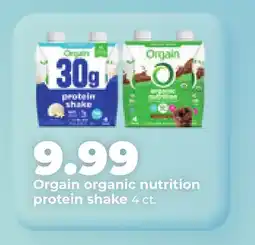 Hy-Vee Orgain organic nutrition protein shake offer