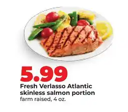 Hy-Vee Fresh Verlasso Atlantic skinless salmon portion offer