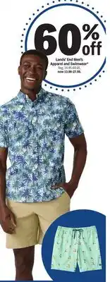 Meijer Lands' End Men's Apparel and Swimwear offer