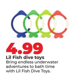 Hy-Vee Lil Fish dive toys offer