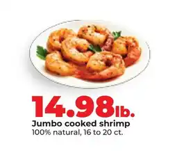 Hy-Vee Jumbo cooked shrimp offer