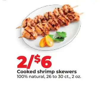 Hy-Vee Cooked shrimp skewers offer