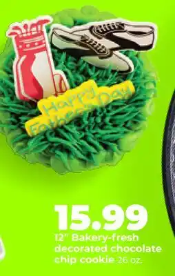 Hy-Vee 12 Bakery-fresh decorated chocolate chip cookie offer