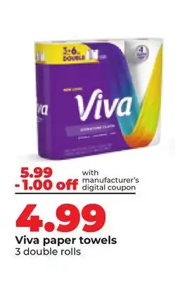 Hy-Vee Viva paper towels offer