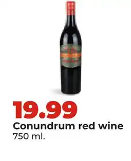 Hy-Vee Conundrum red wine offer