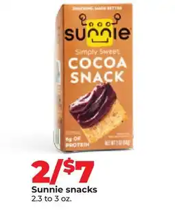 Hy-Vee Sunnie snacks offer