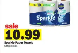 Meijer Sparkle Paper Towels offer