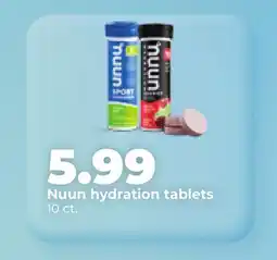 Hy-Vee Nuun hydration tablets offer